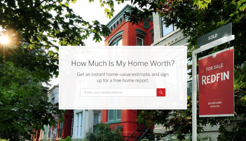 Landing page para inmobiliarias: Redfin