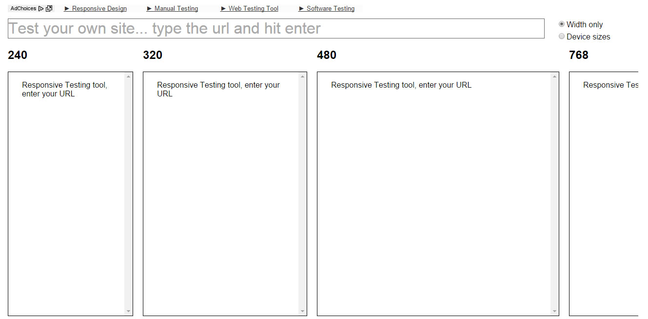 responsive design testing