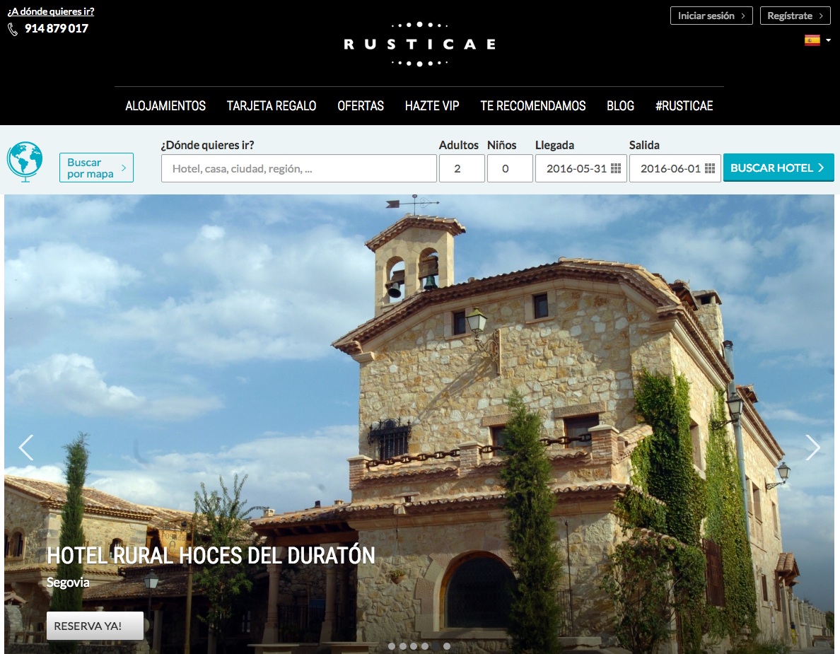 las mejores webs de viajes: rusticae