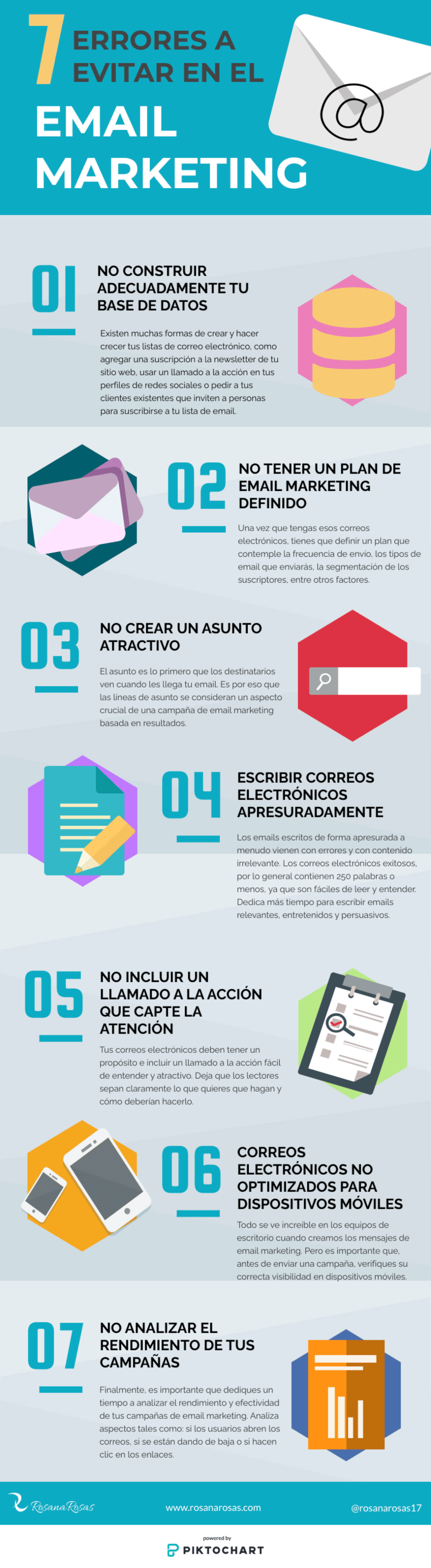 7 errores que debemos evitar en email marketing