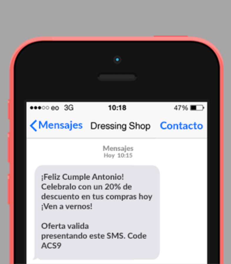 SMS personalizado