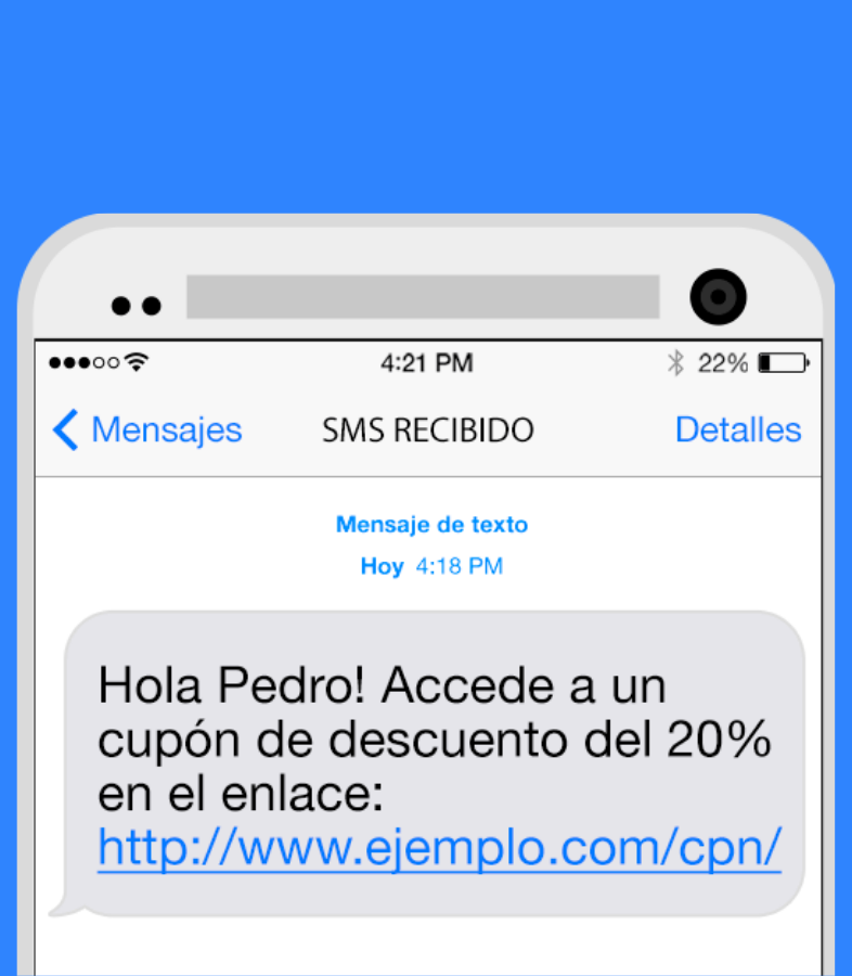 SMS DE DESCUENTO