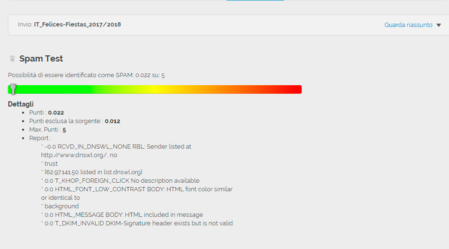consigli antispam 2018