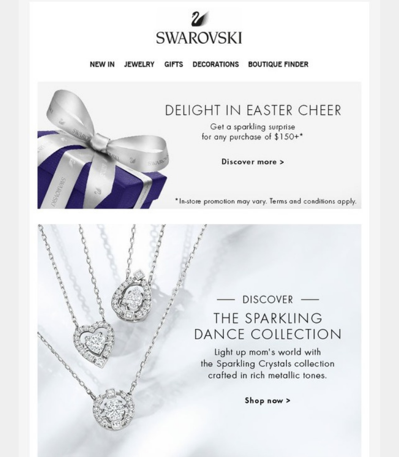 Swarovski copywriting