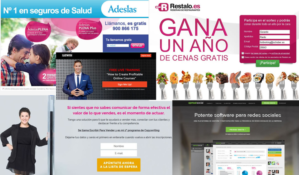 titulares de landing pages