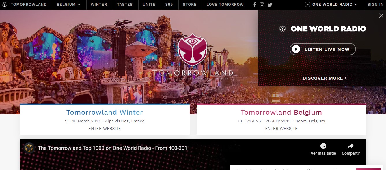 Marketing Automation para festivales de música: Tomorrowland