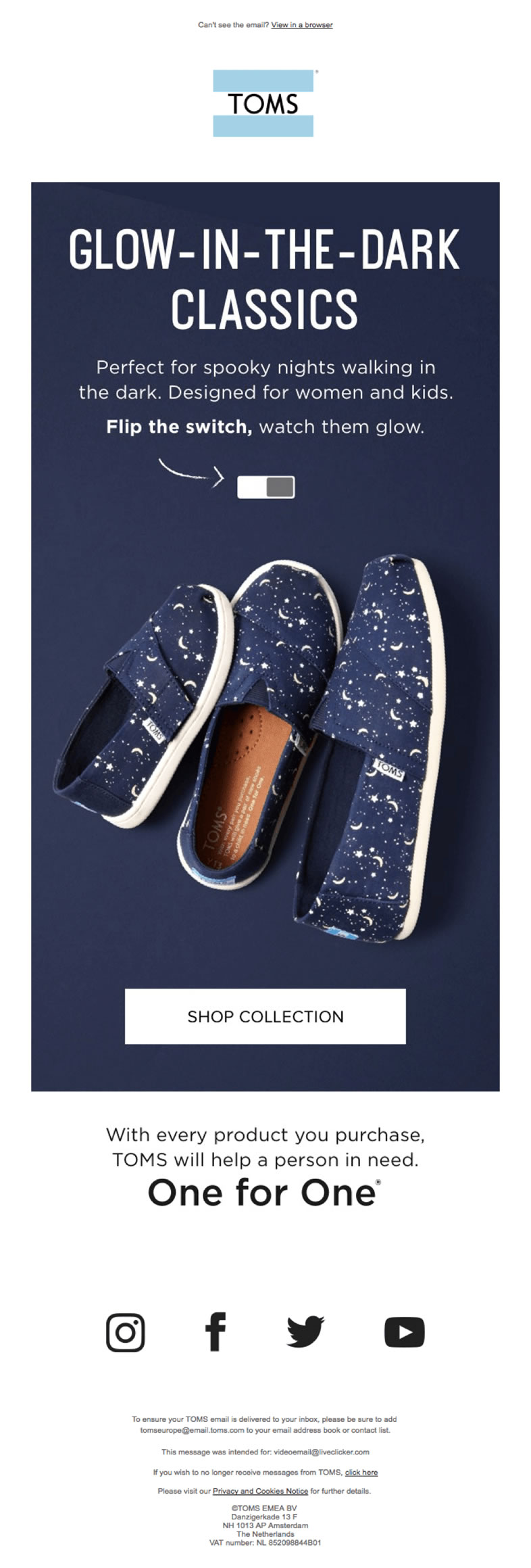 newsletter de Toms