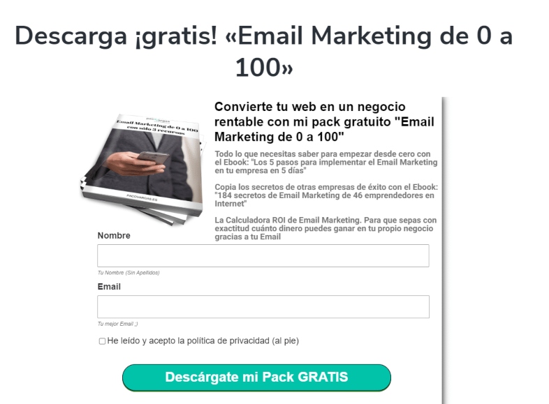 Ejemplos de trigger email para lead nurturing: contenido educativo descargable