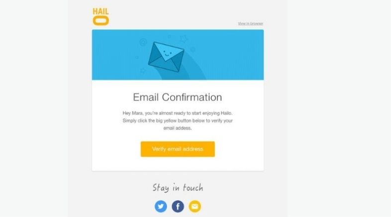 AMP para Email Marketing - Conferma e-mail