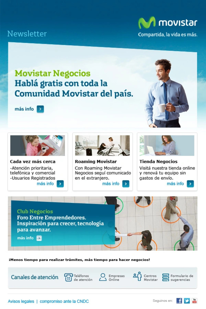 Ejemplo de Newsletter empresa