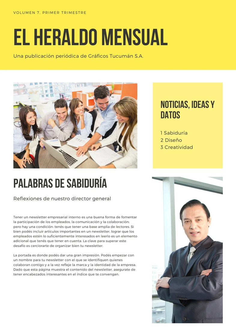 ejemplos de newsletter para empresas