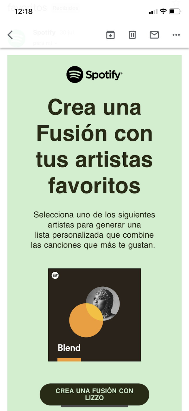 Spotify email marketing