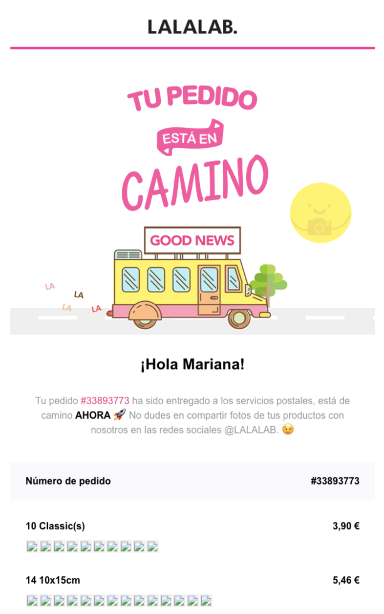 Notificaciones de pedido