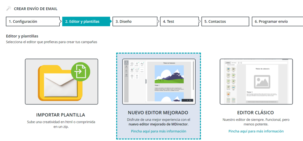 Diseño de plantillas para email marketing de MDirector