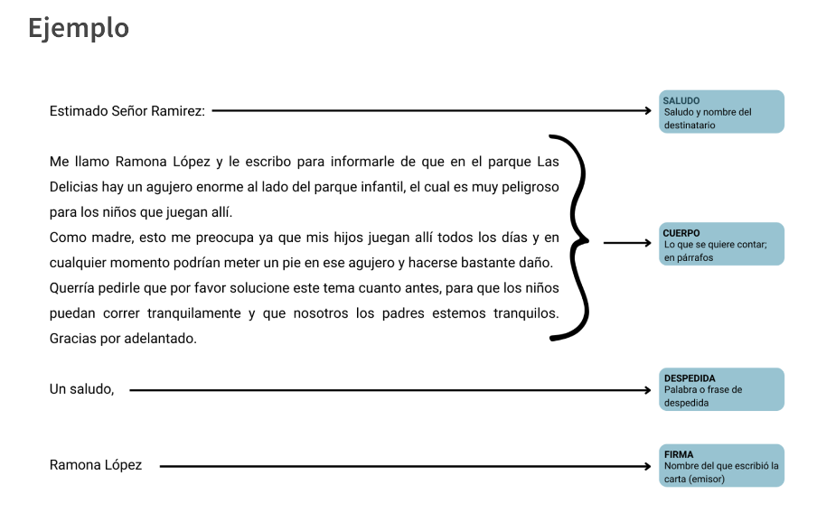 Ejemplo de un email formal