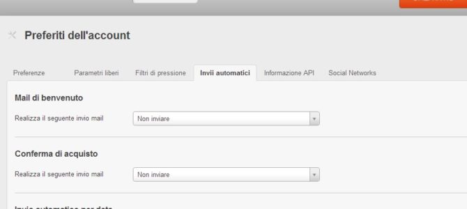 Programmare invii automatici di email marketing