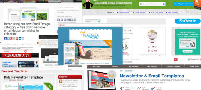 8 espacios donde encontrar las mejores plantillas para emailings