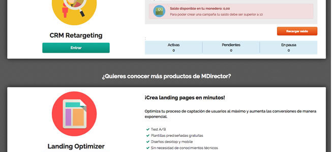 Cómo crear una landing page con Landing Optimizer