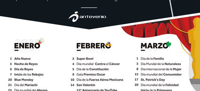 Calendario de Marketing 2020 de México: organiza tus campañas