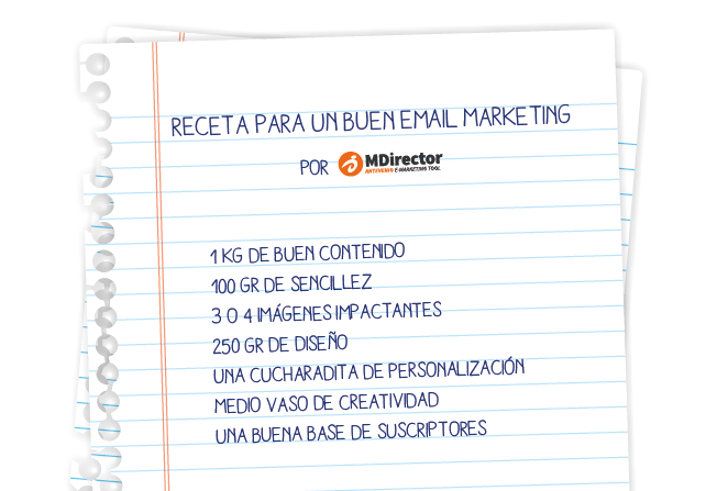 receta para realizar un buen email marketing